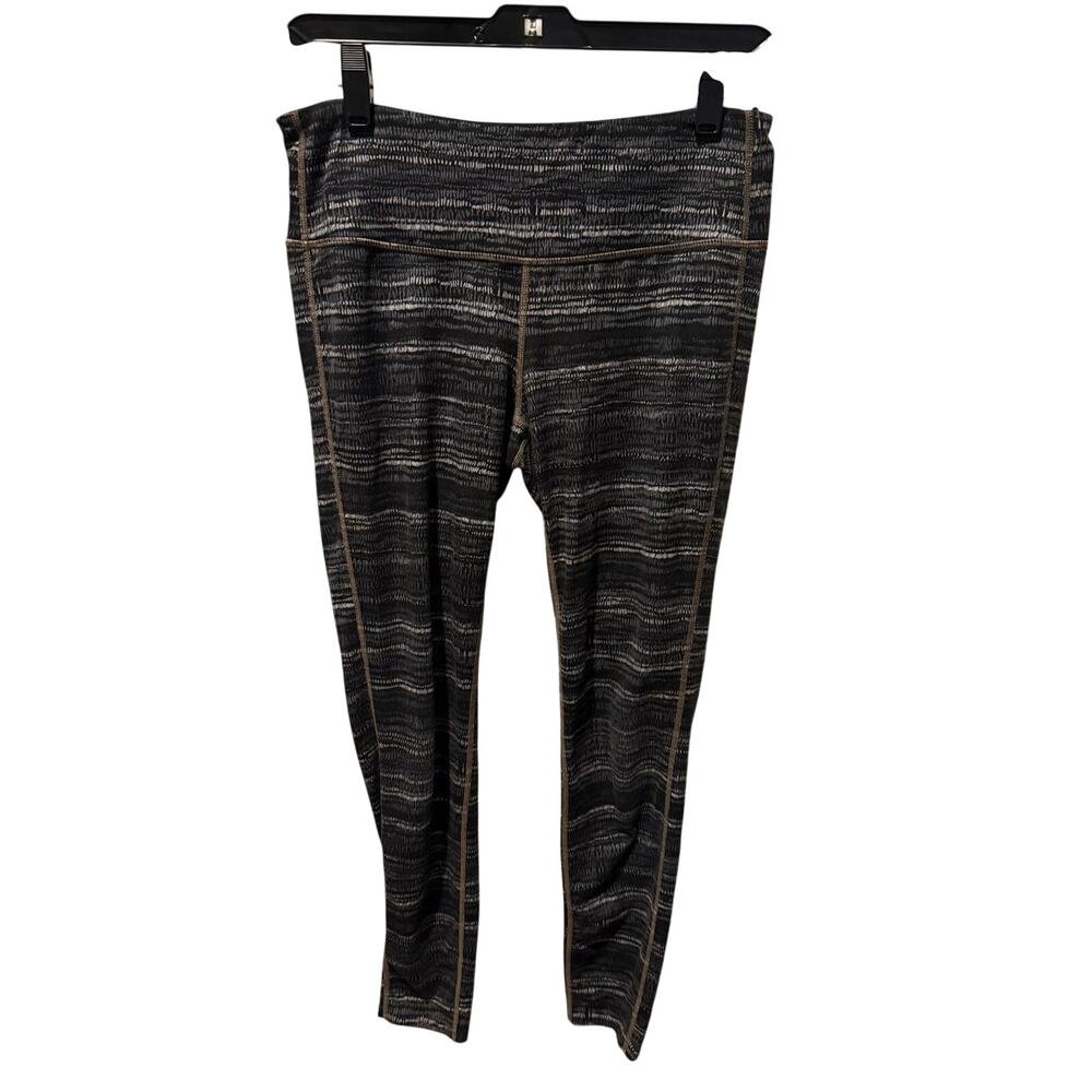 Athleta Jacquard Chaturanga Women’s Leggings – Black – Size Medium